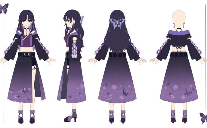 【ご依頼】キャラクターデザイン・三面図【2025】