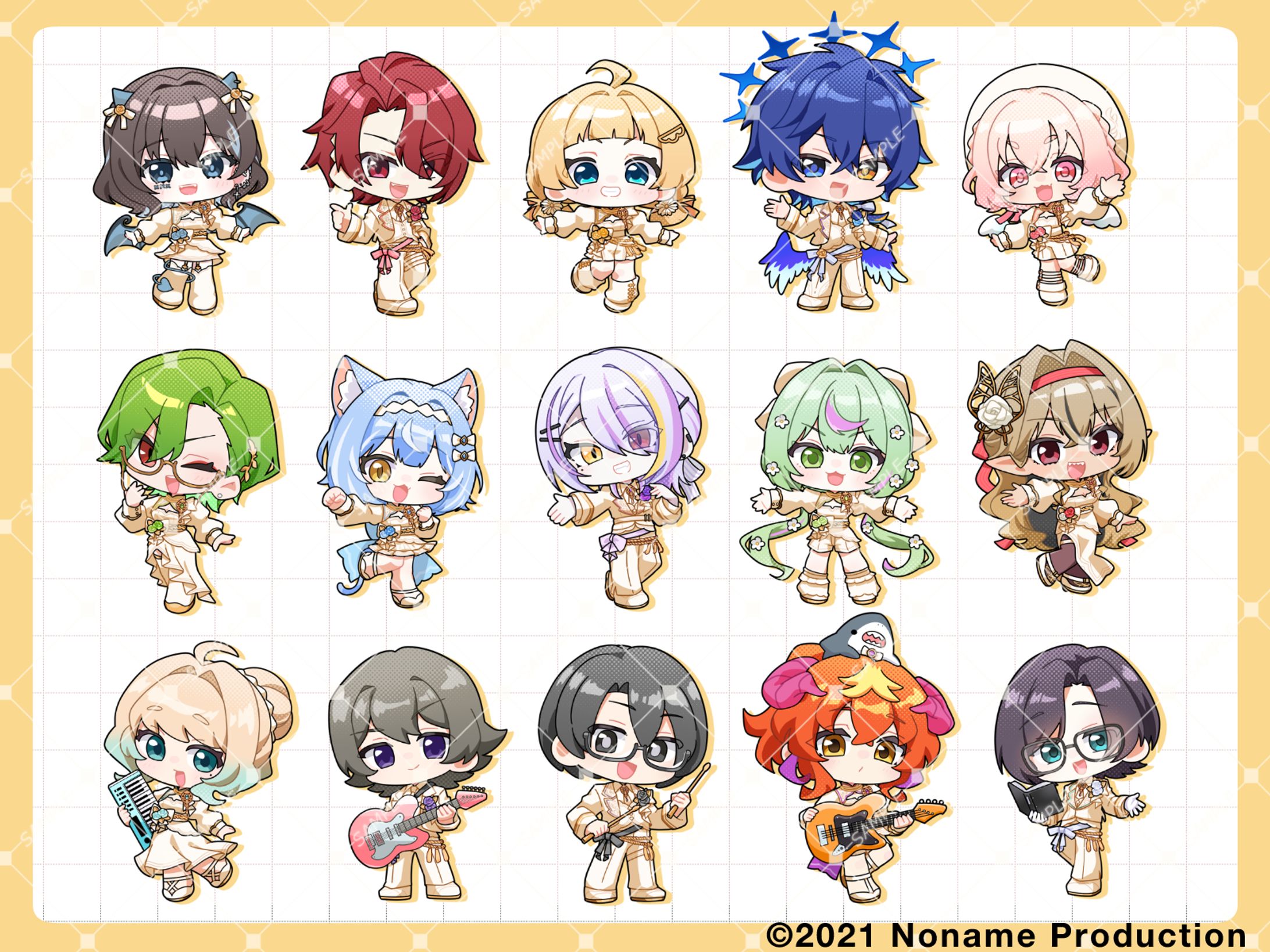 のなめぷろだくしょん様 5周年記念イベント 『Nameless Connect』 ミニキャライラスト-1