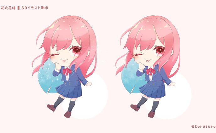 ミニキャライラスト/「立花六花」様