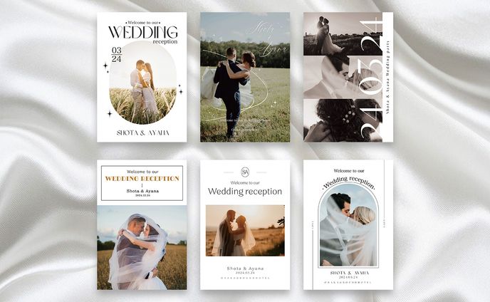 結婚式のプロフィールブック 全6種