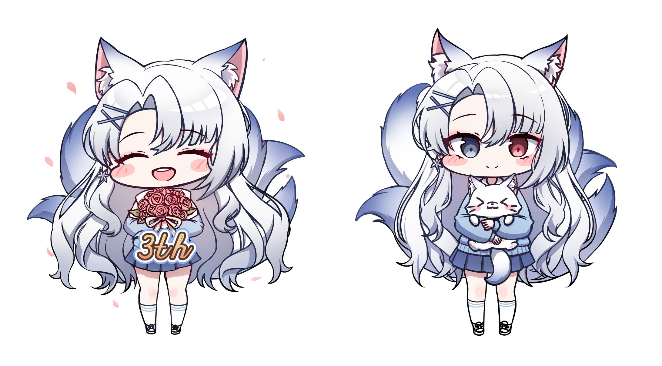 치지직 [월희연]님 키링 일러스트-1