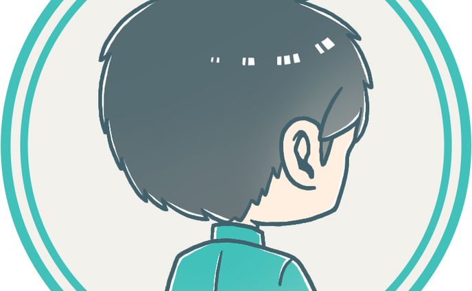 web design、男性キャラクター