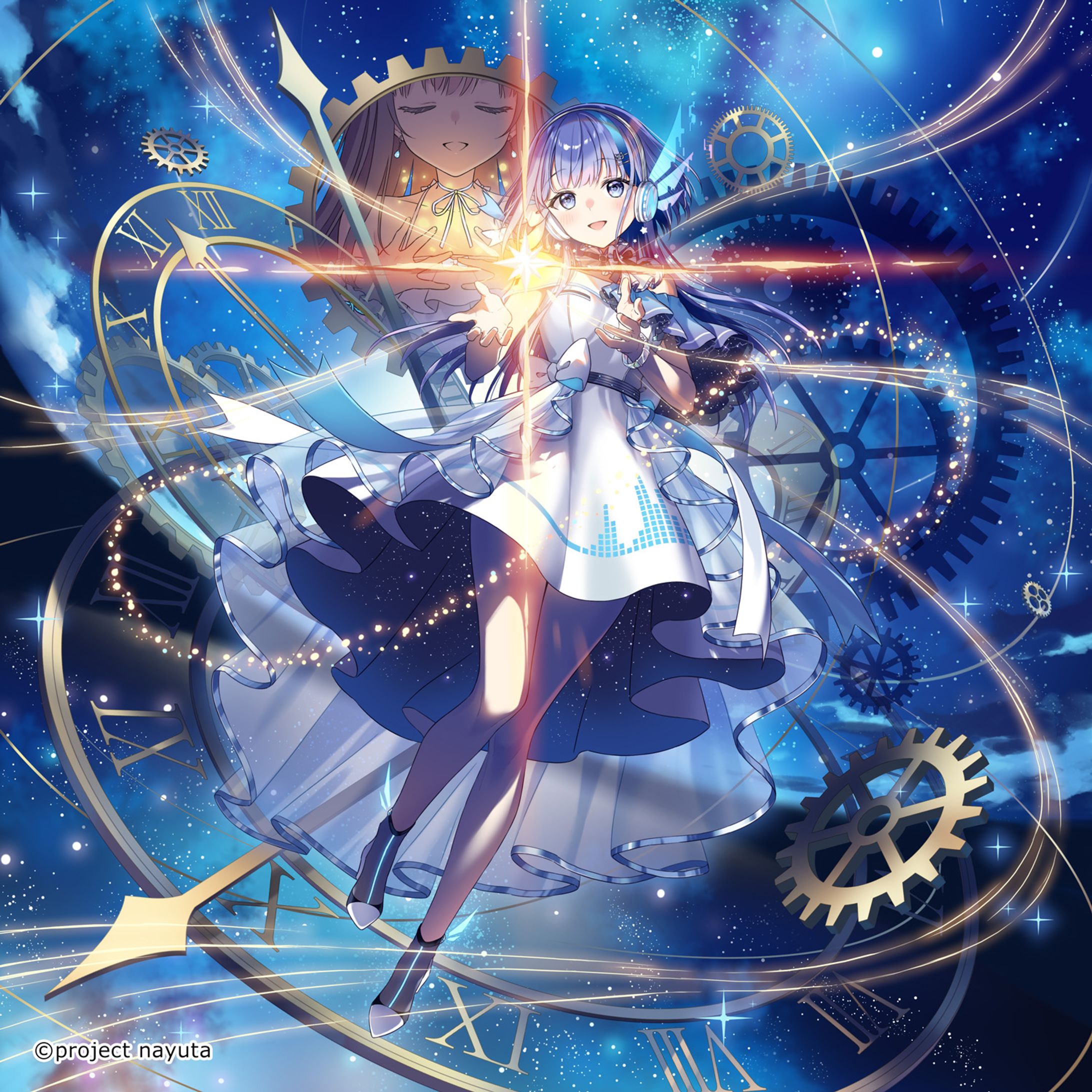 【MV】市瀬るぽ feat.那由歌様オリジナル楽曲「finite」MV用イラスト-1