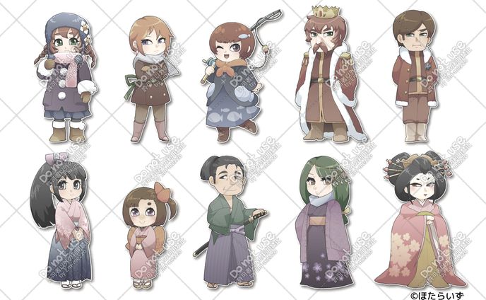 「Dottania」雪の国＋和の国キャライラスト