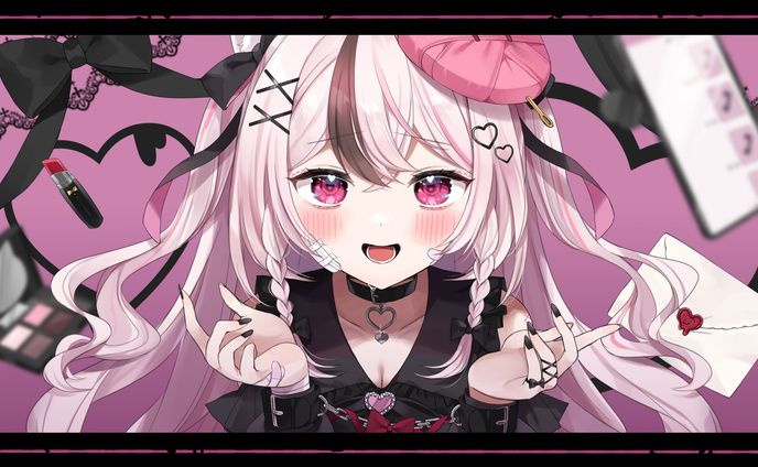 UniVIRTUAL所属　心羽白ぬいの様　歌ってみた動画イラスト