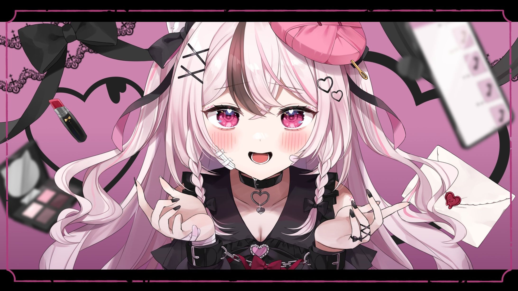 UniVIRTUAL所属　心羽白ぬいの様　歌ってみた動画イラスト-1