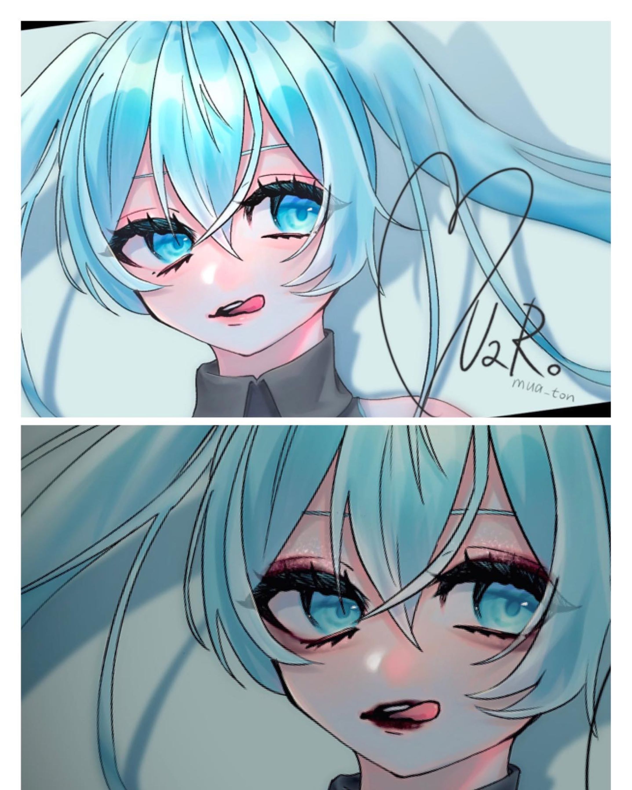 💙 ♥️
#イラスト #illust #イラストレーション #illustration #イラストグラム #絵 #art #artwork #illustrator #draw #drawing #painting #girl #女の子 #ボカロ  #初音ミク  #hatsunemiku-1