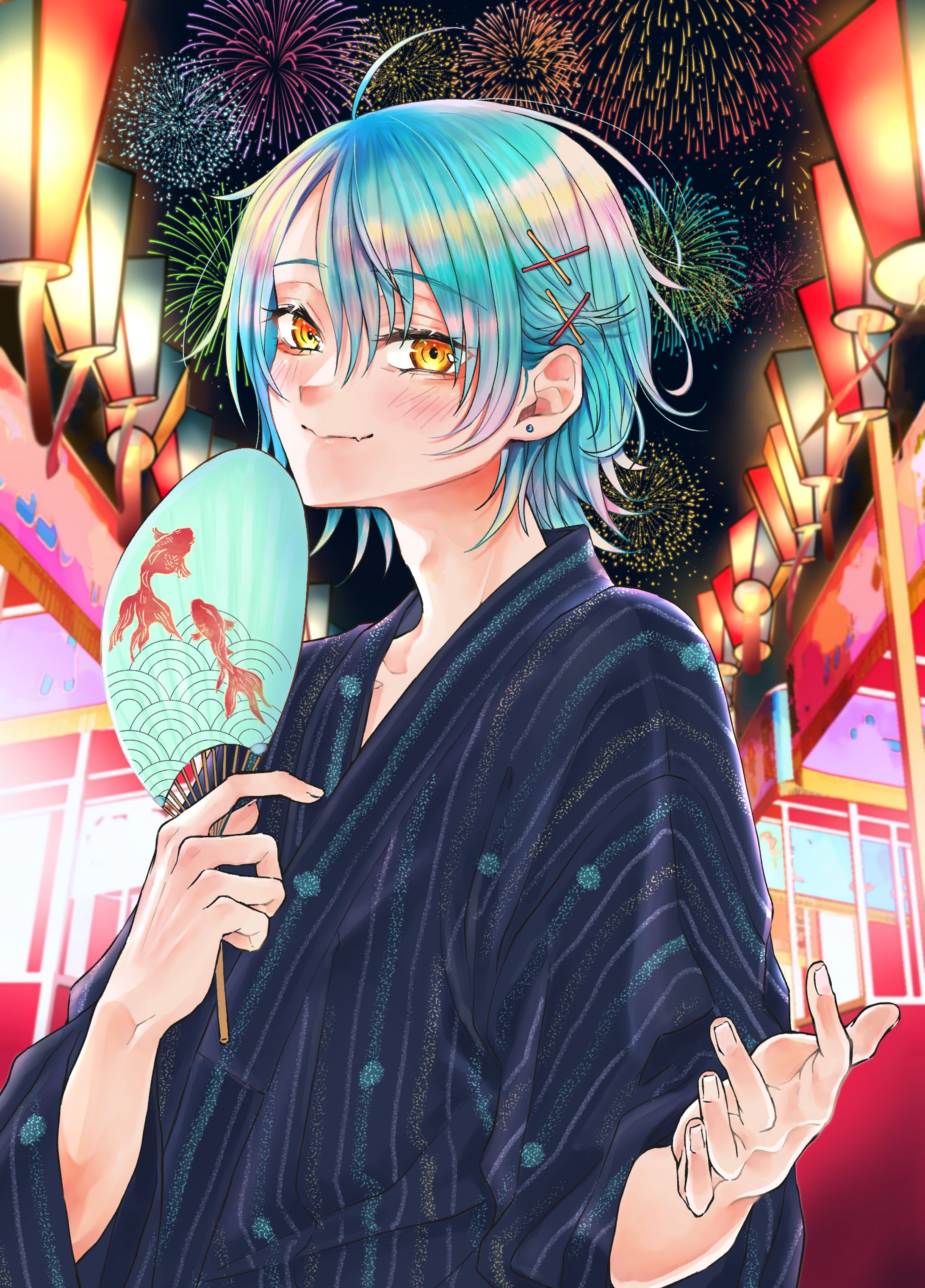 【依頼】シチュボ・浴衣イラスト｜緤鎖るり/2021.8.22-1