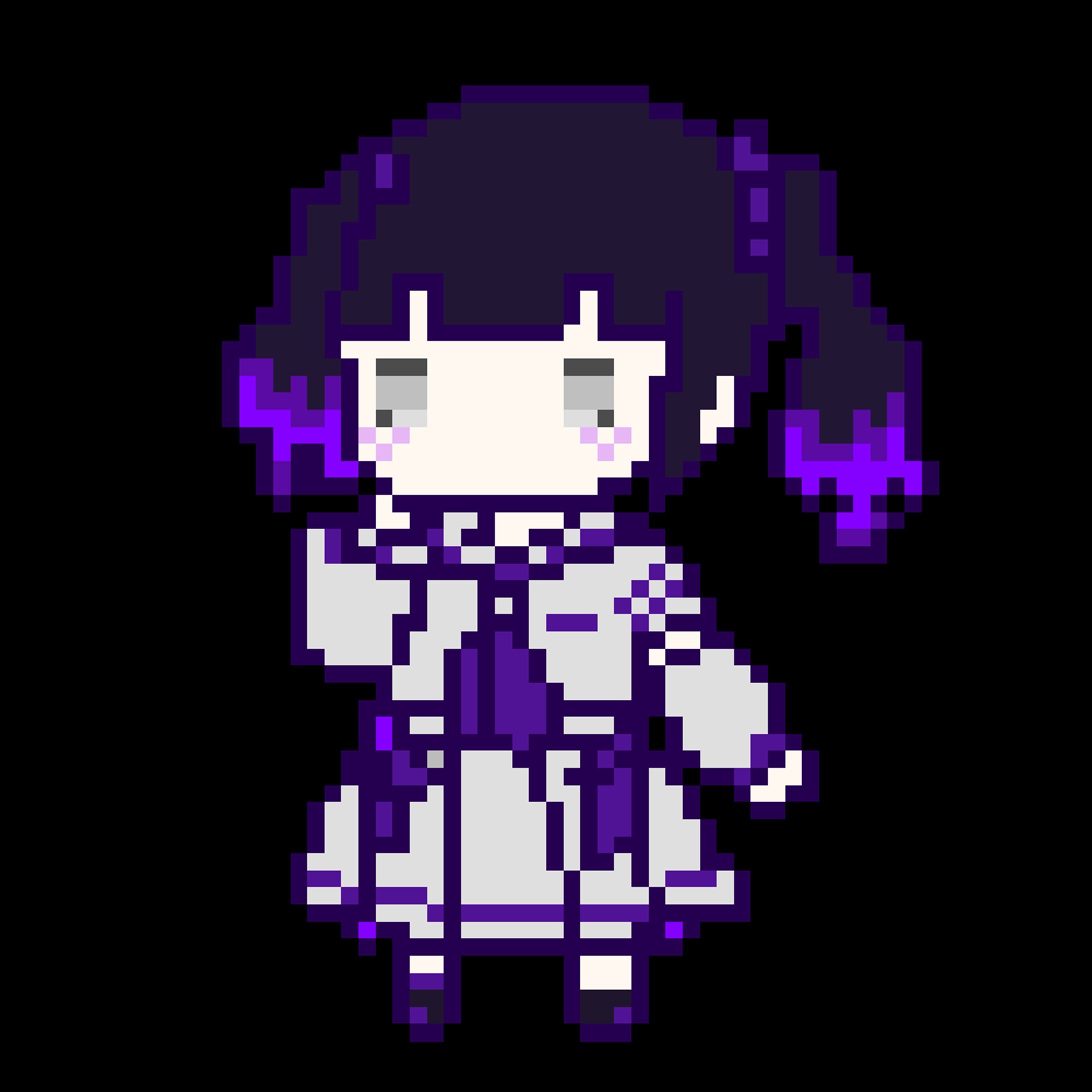 空無音シアミニキャラ通常衣装　ドット絵Ver.-1