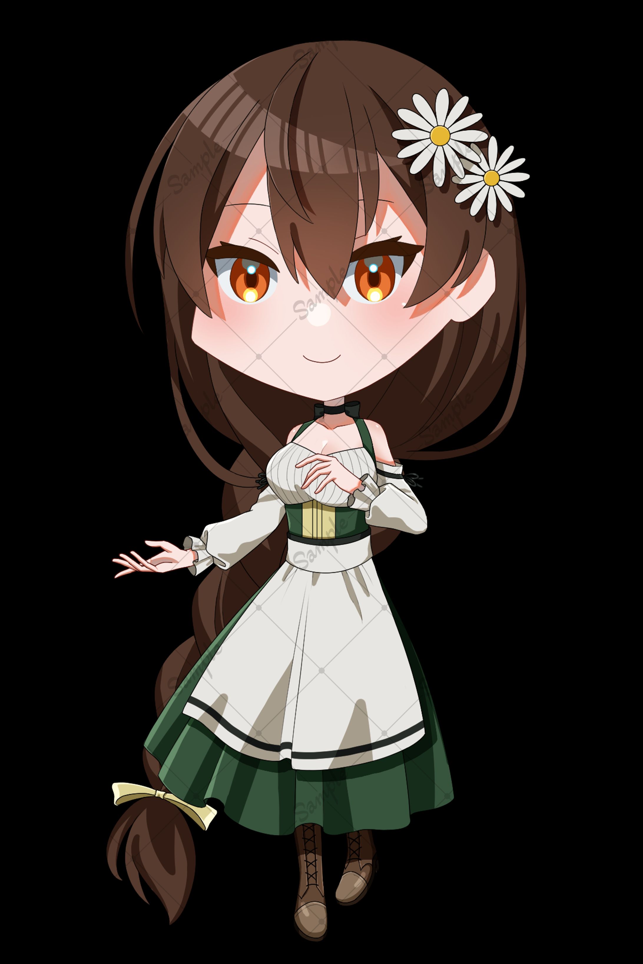 【実績】デフォルメイラスト＆Live2d用パーツ分け＆コンテ作成-1
