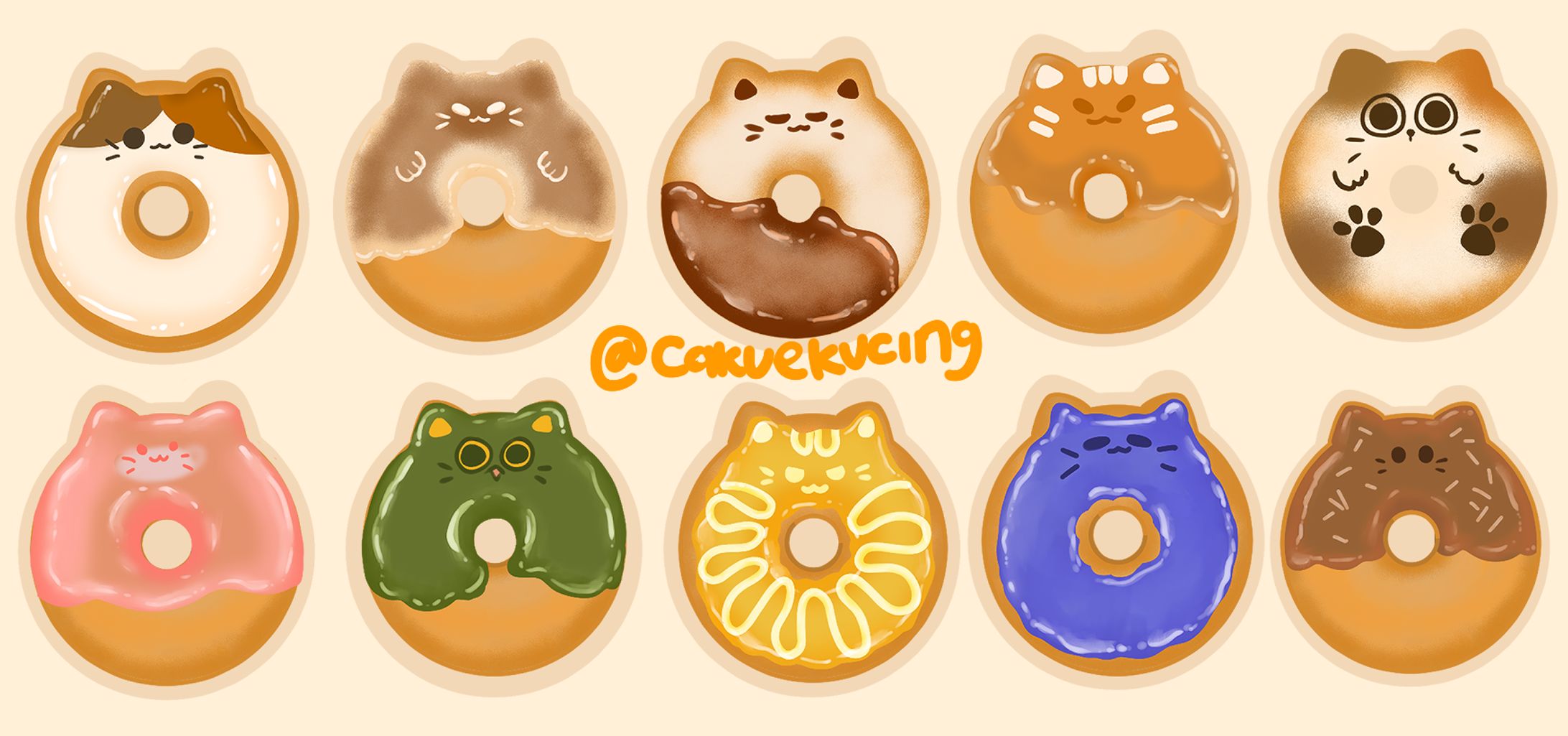 Design Stiker Donat-1