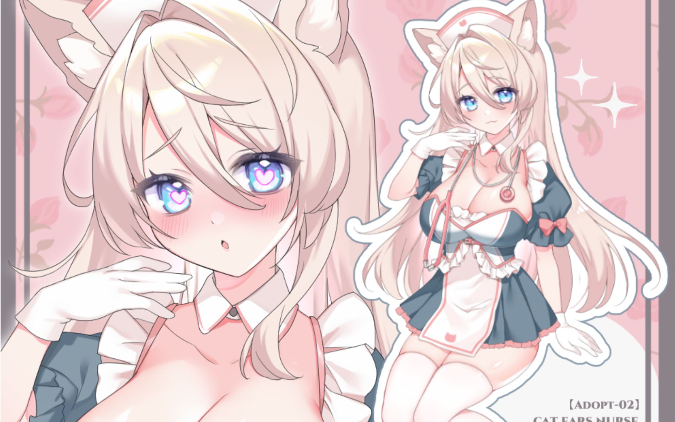 【キャラ販売】猫耳ナース-1