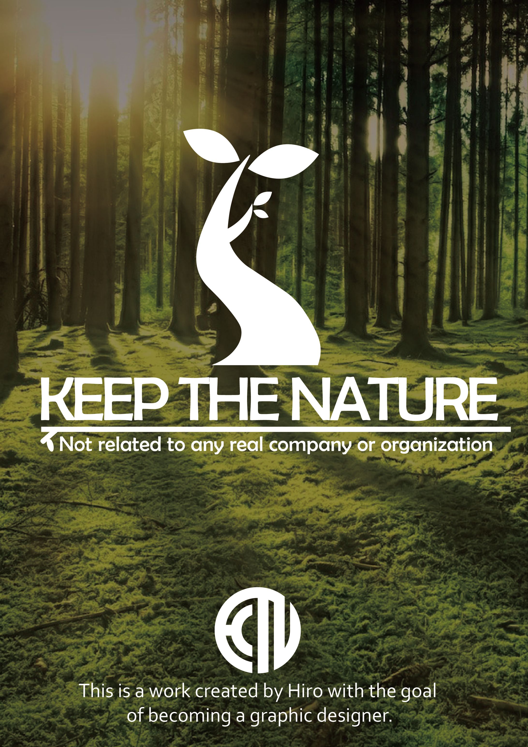 グラフィックデザイン『Keep the Nature』  -1
