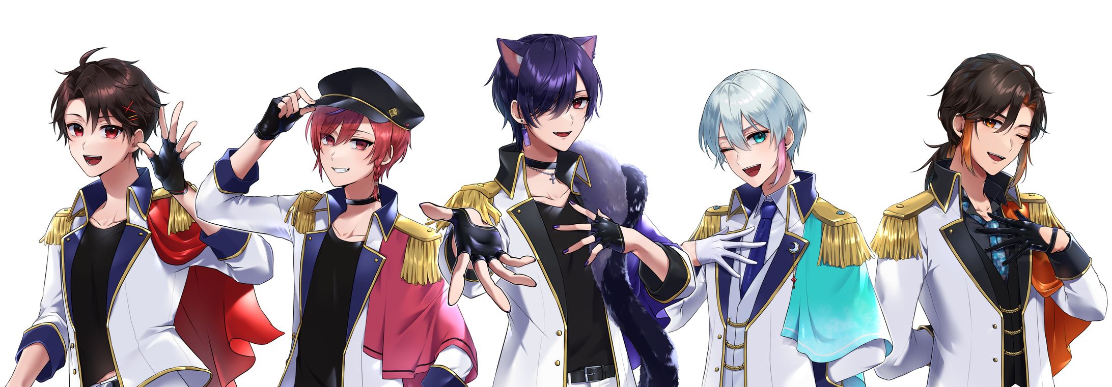 るかキンバッジ企画 アイドル風衣装イラスト-1