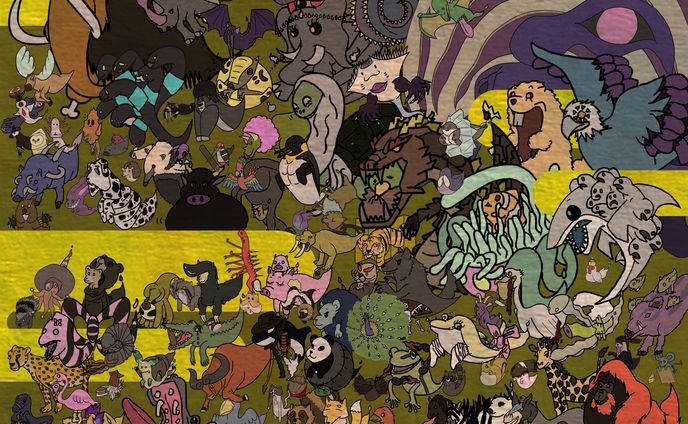 イラスト、デザイン、配信部屋