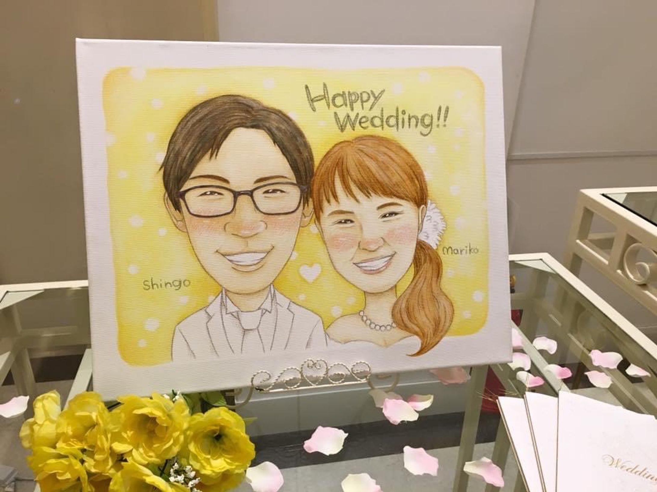結婚式ウェルカムボード＆似顔絵イラスト-1