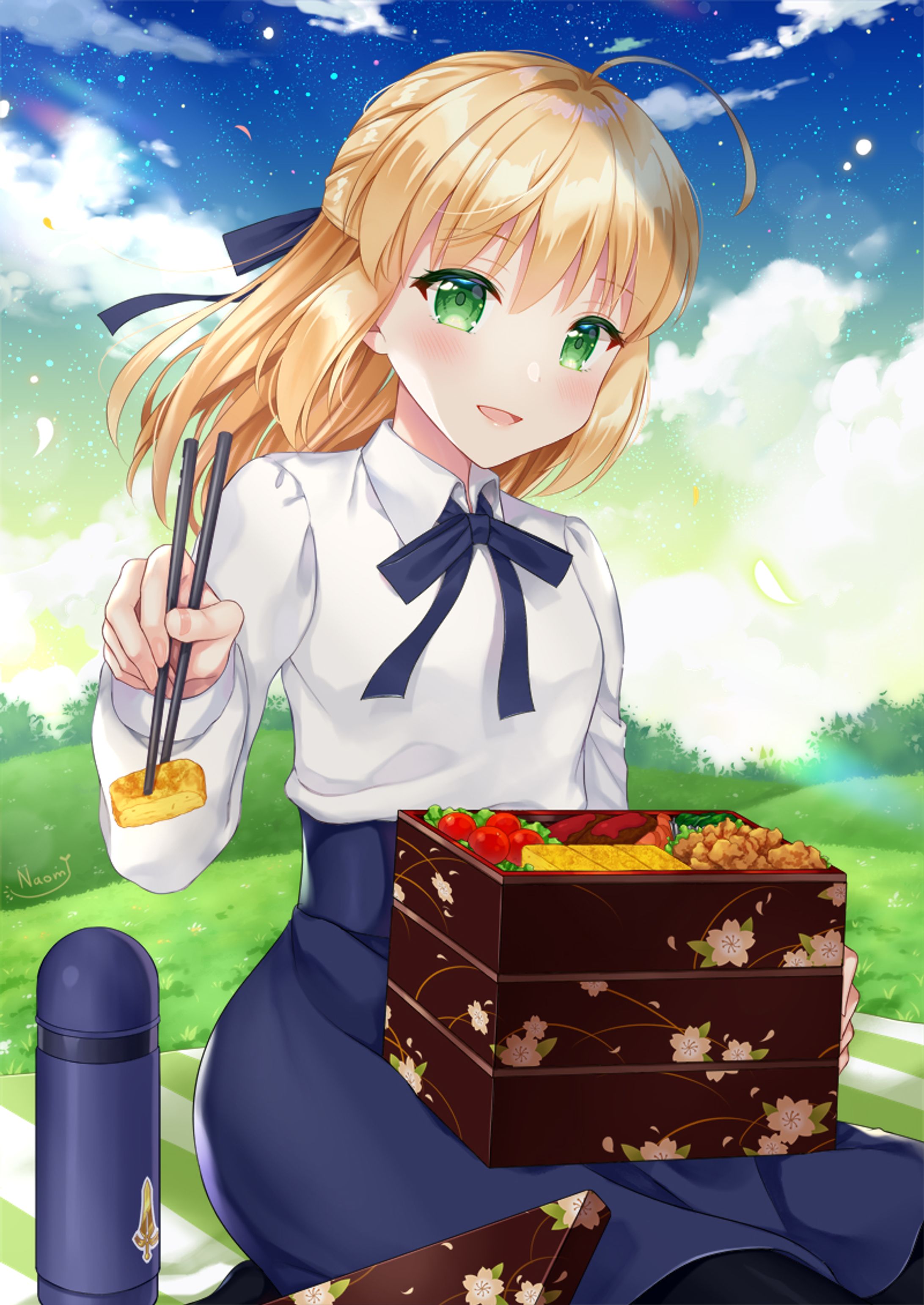 セイバーとのんびりピクニックデートしたい*+-1