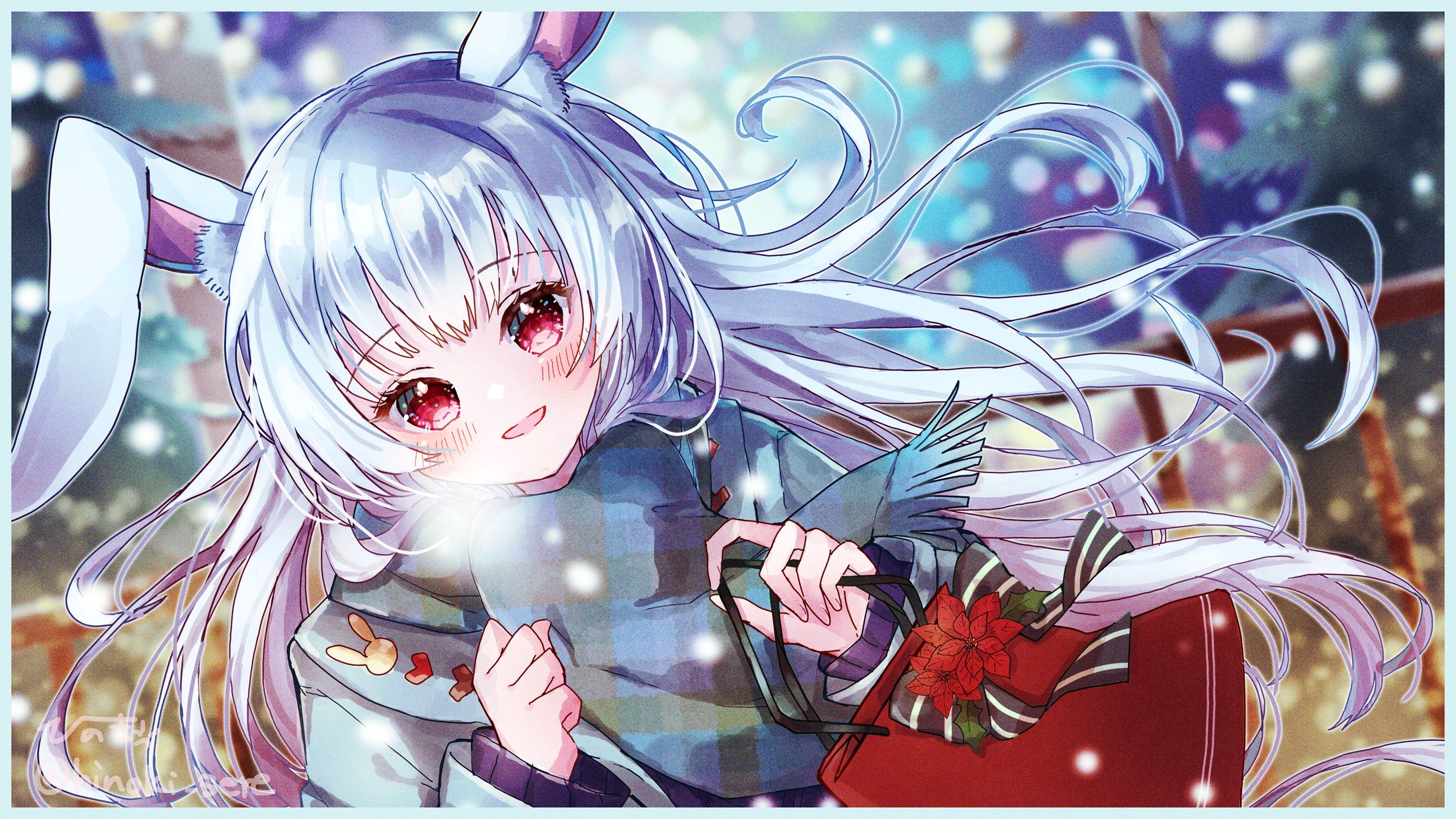 うさぎさんと雪の日に-1