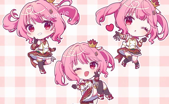 苺咲べりぃ様ミニキャライラスト