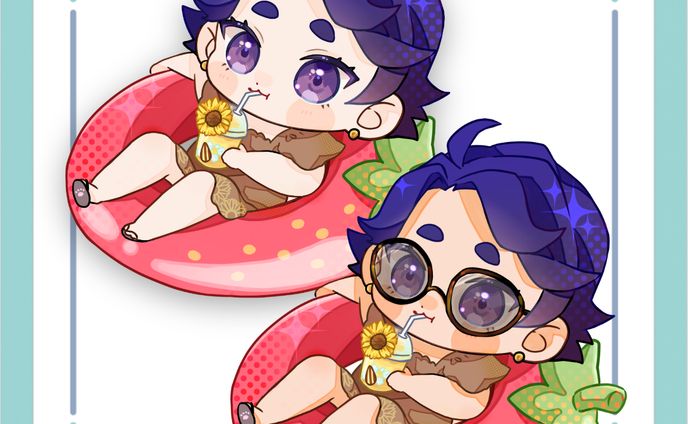 【ご依頼制作】ローベル・ハムスキー_ミニキャラ