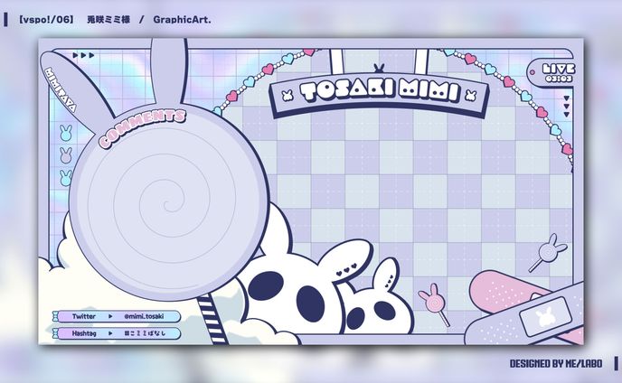 【GraphicArt : vspo! [06] 兎咲ミミ様】