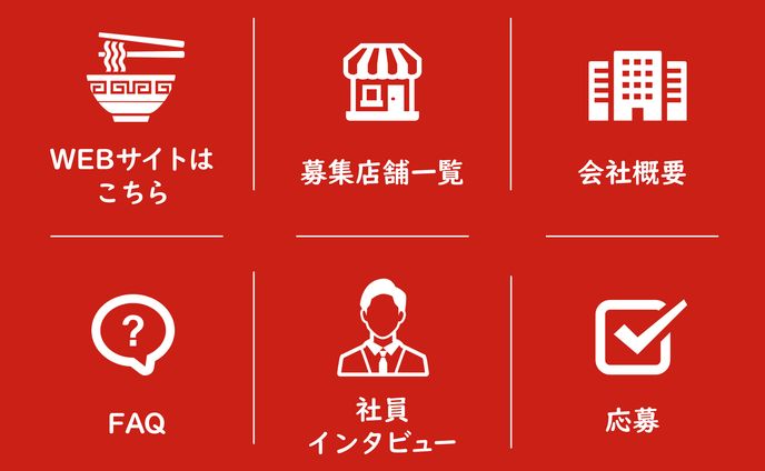 リッチメニュー ラーメン屋求人