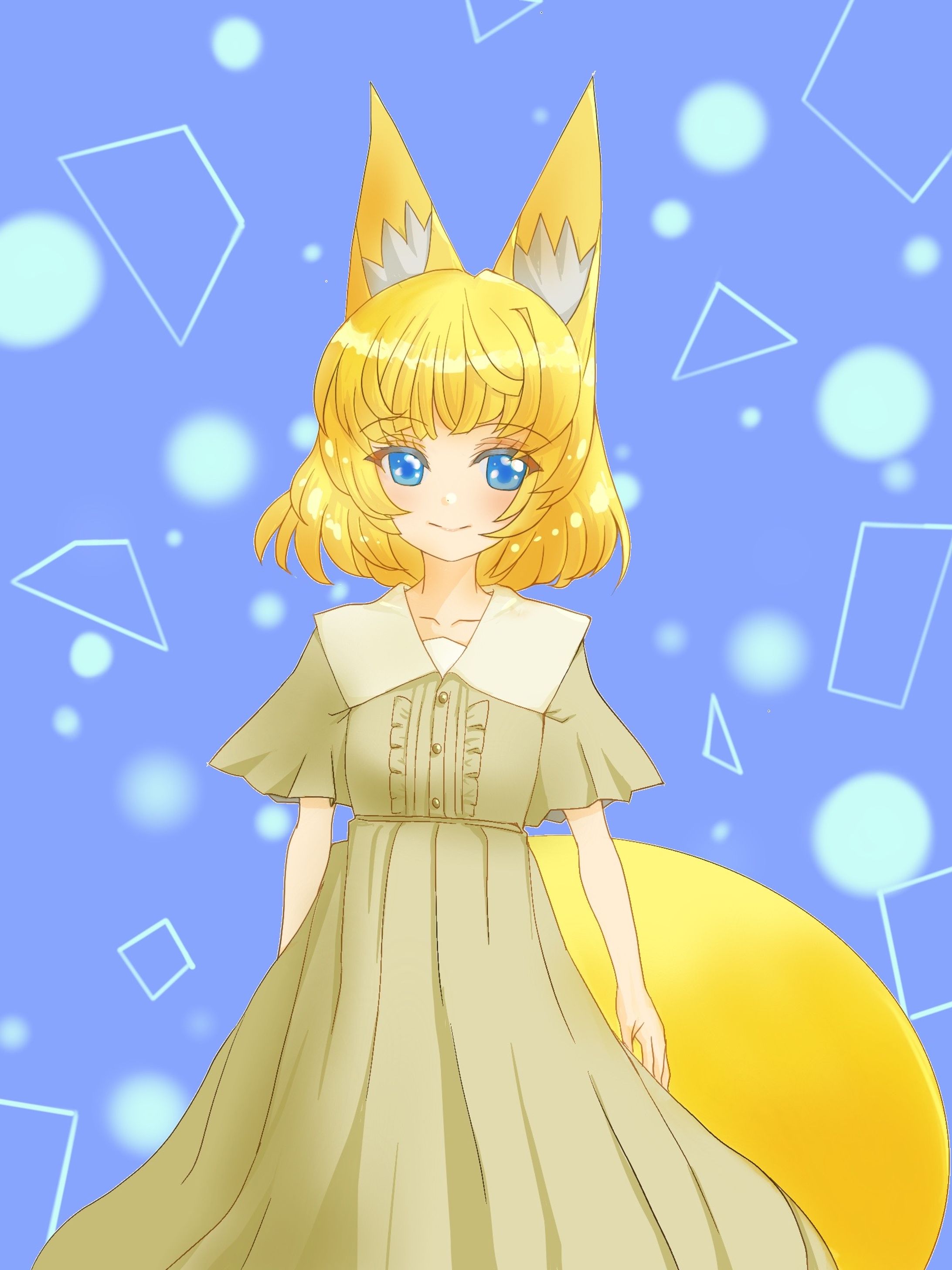 ワンピースを着た狐娘-1