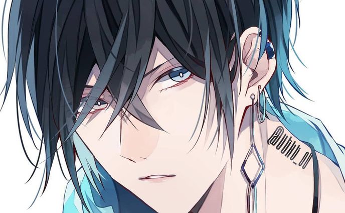 illust、黒髪