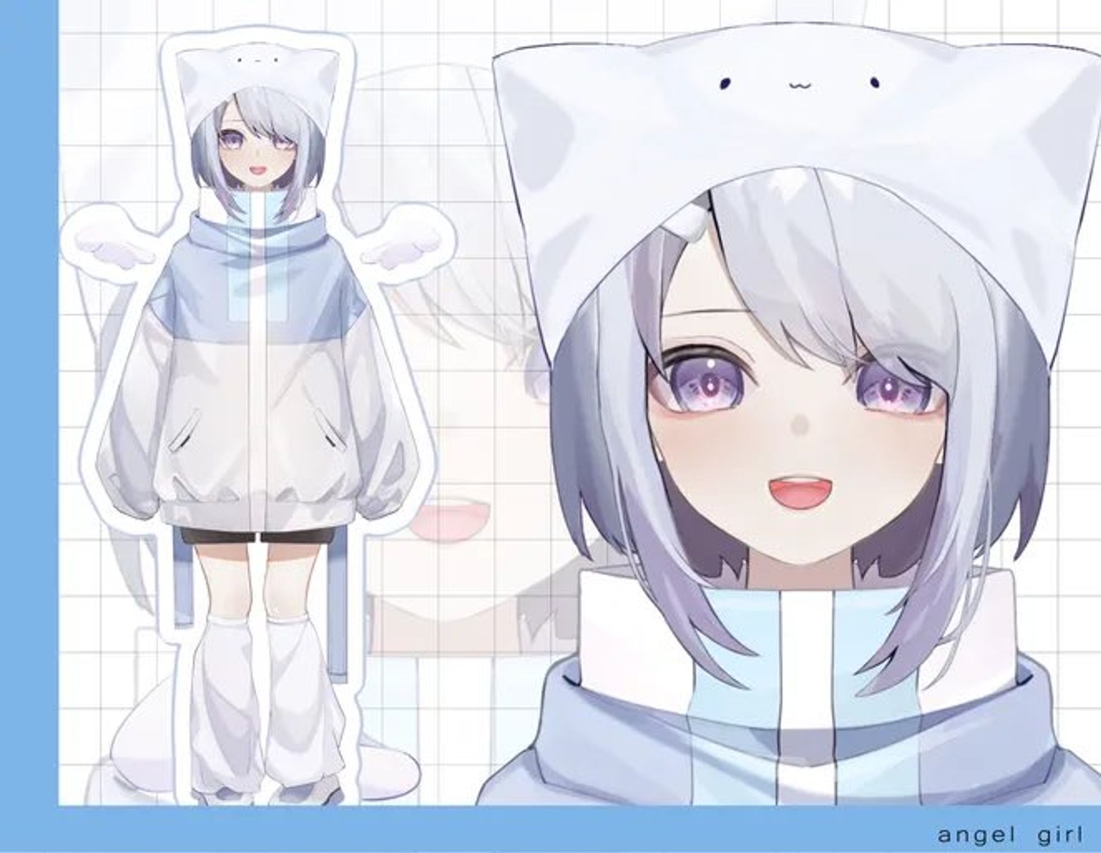 【キャラデザ】【Live2dモデリング】nizima-1