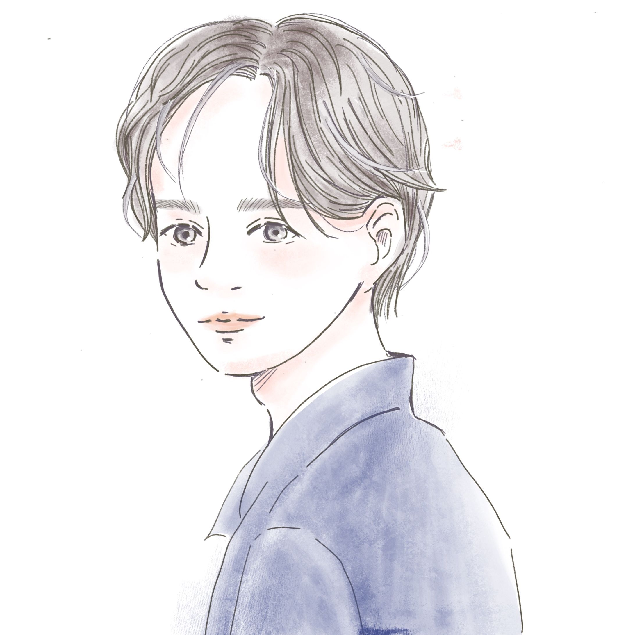 男性　バストアップ-1