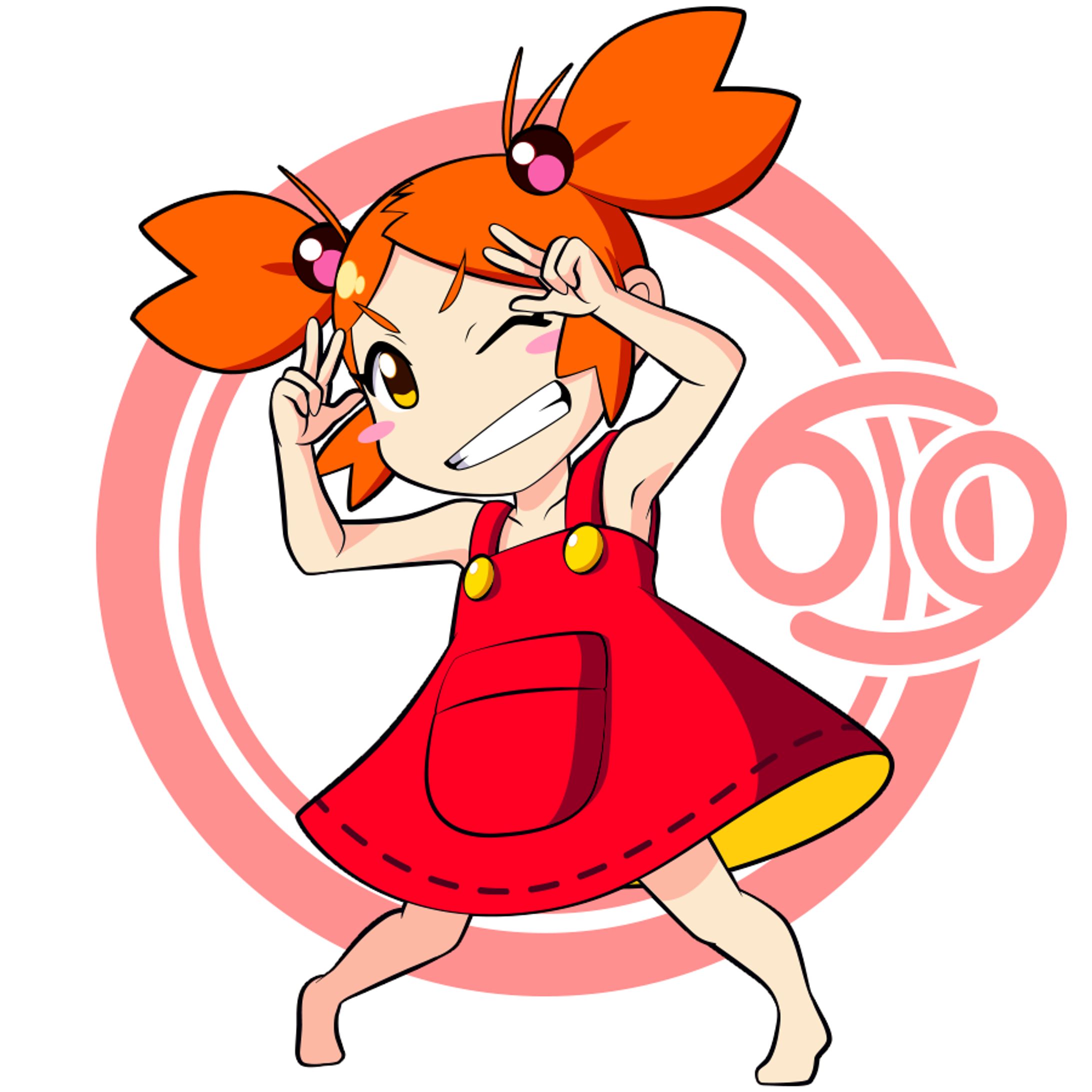 イラスト かに座-1