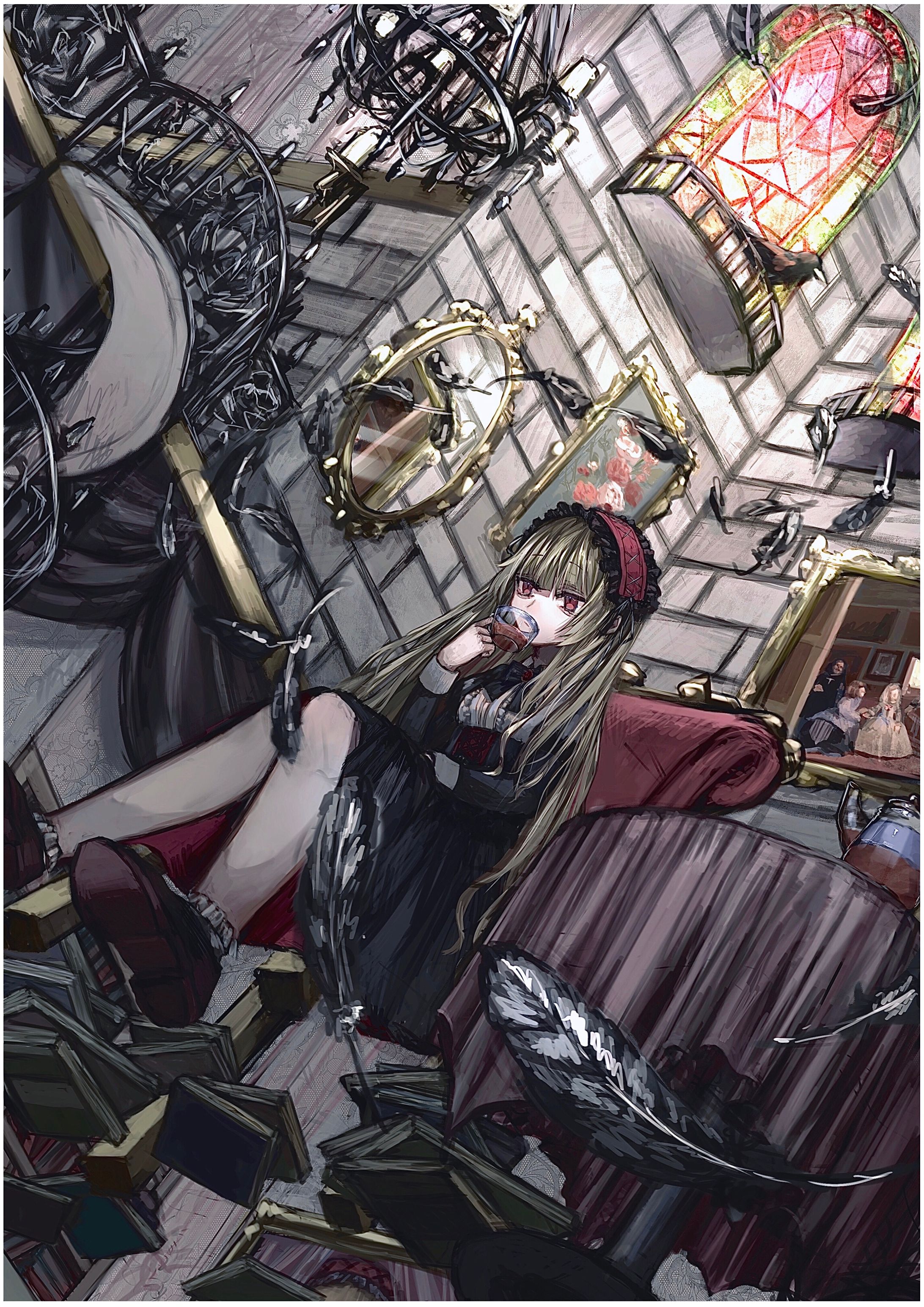 (一枚絵)金髪赤眼ロリータ幼女　-1