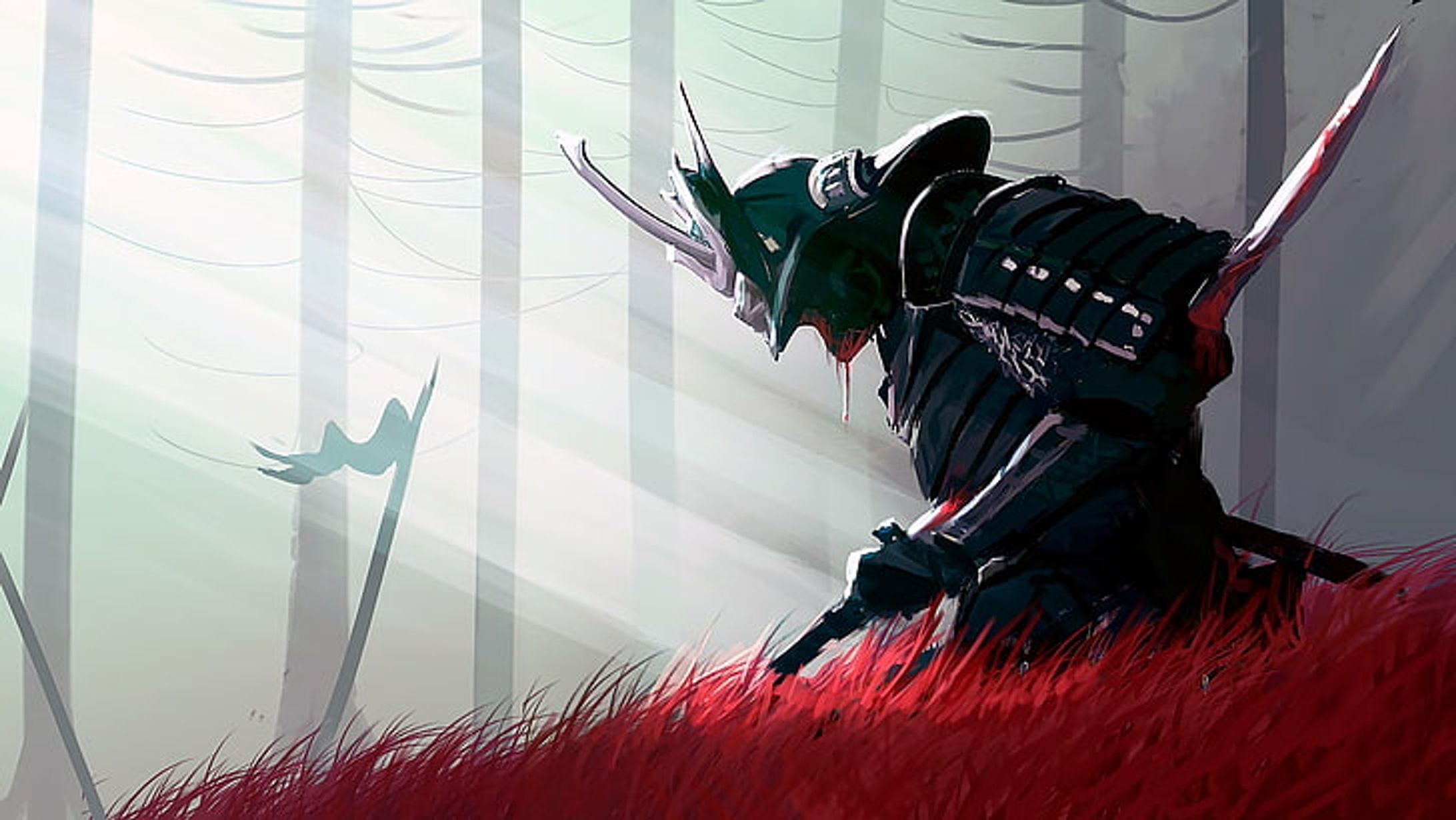 sword blood fantasy armor wallpaper preview-1
