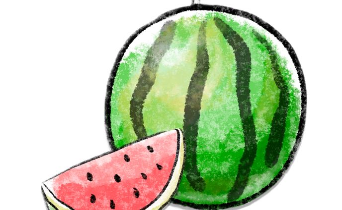 イラスト_スイカ