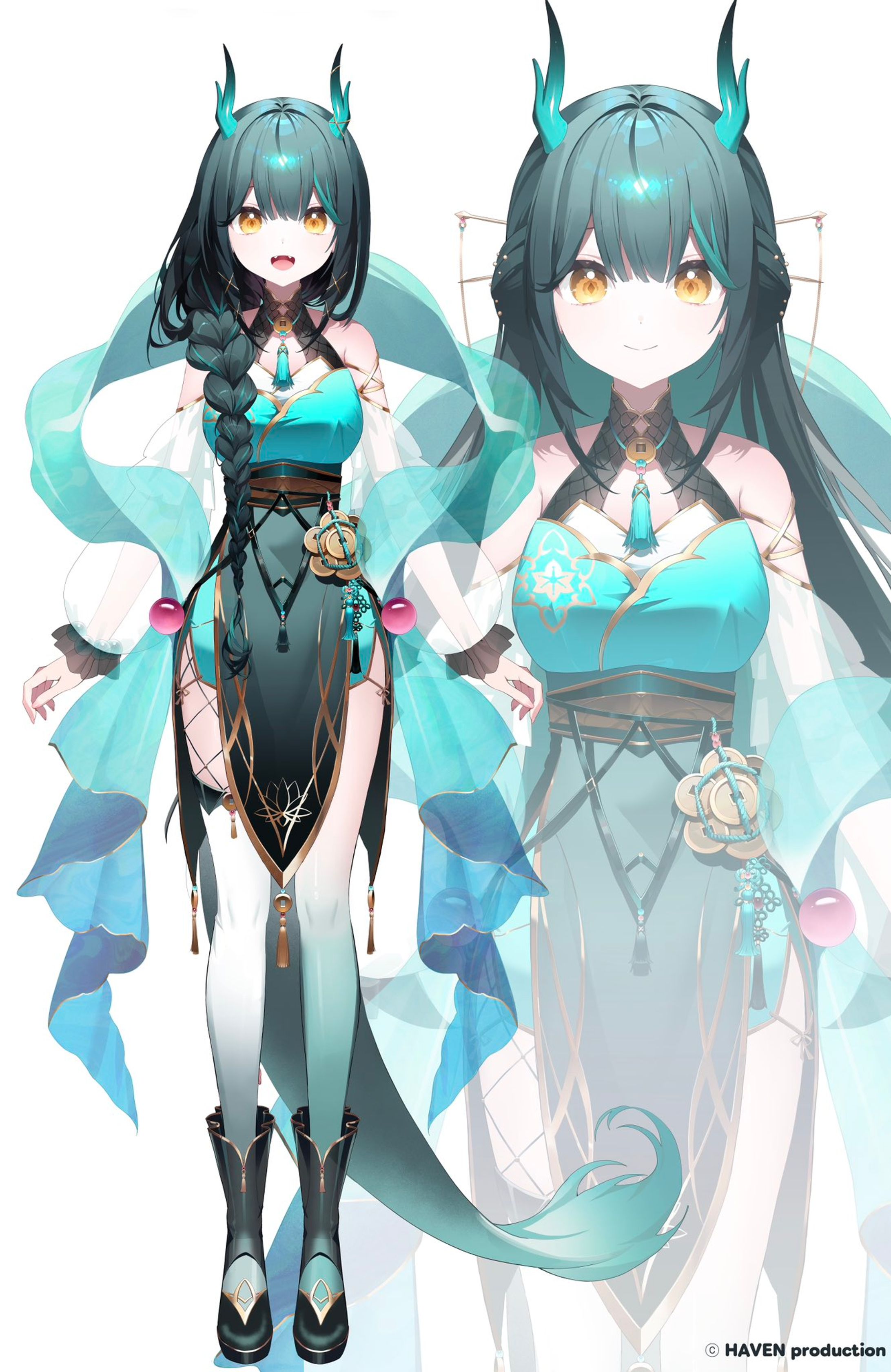 HAVEN production所属・Hisui Lenya様 VTuberキャラクターデザイン／モデルイラスト-1