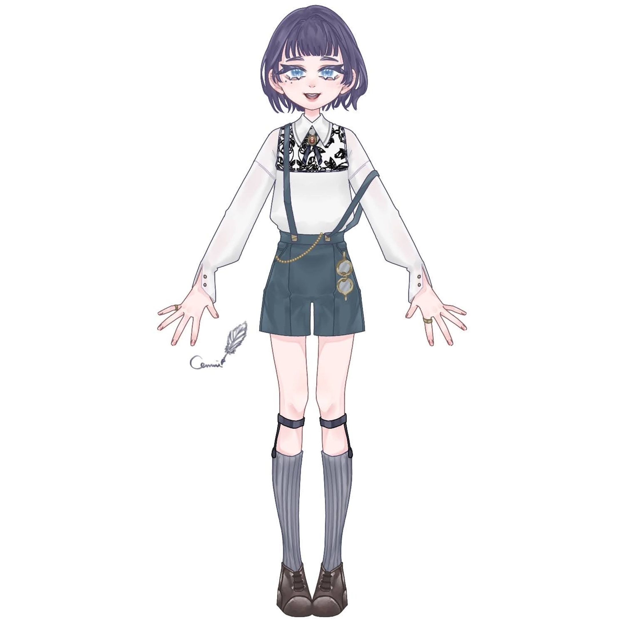 イラスト例〈立ち絵〉/illustration example〈standing〉-1