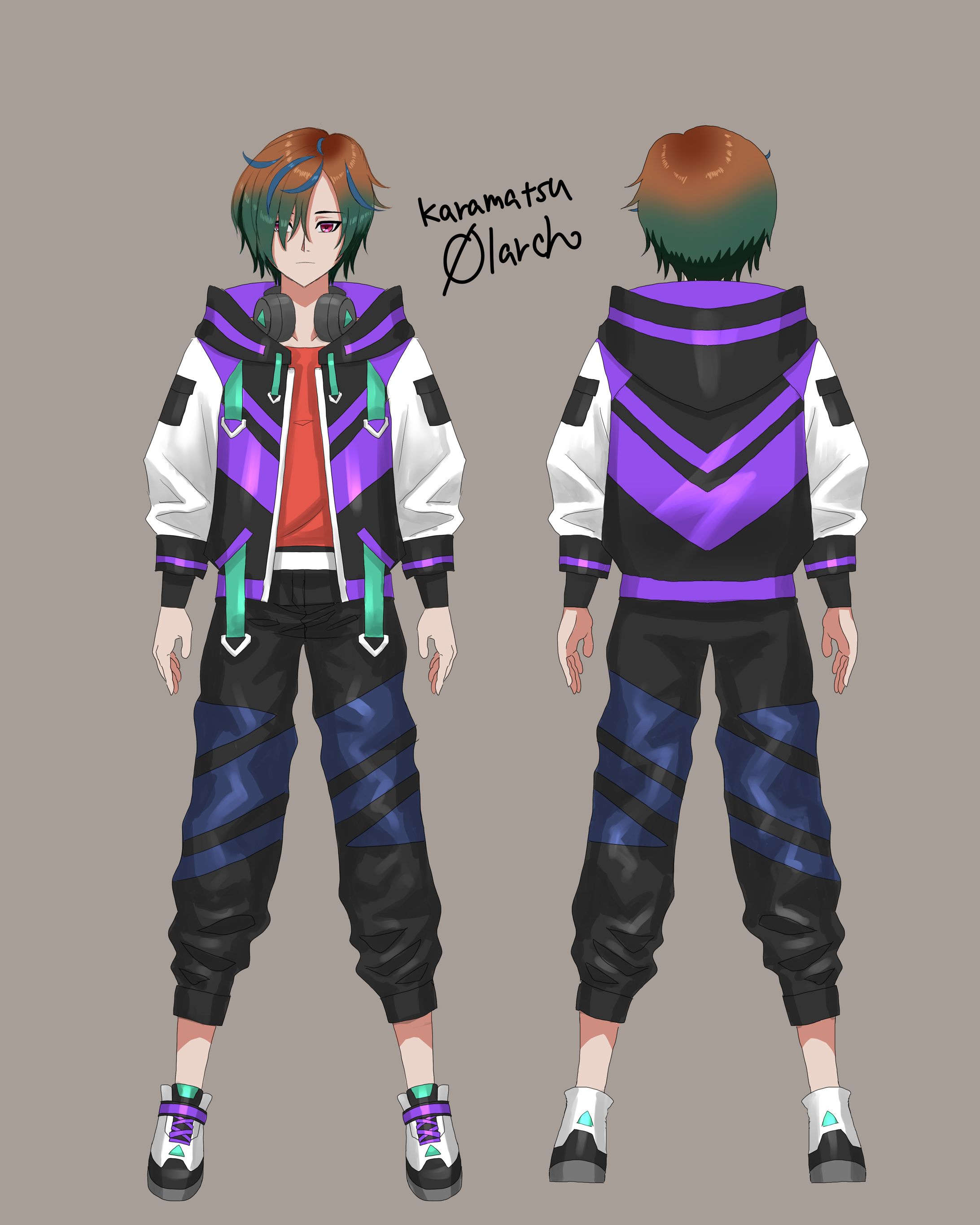 ゲーミング男子キャラデザイン＿紫-1