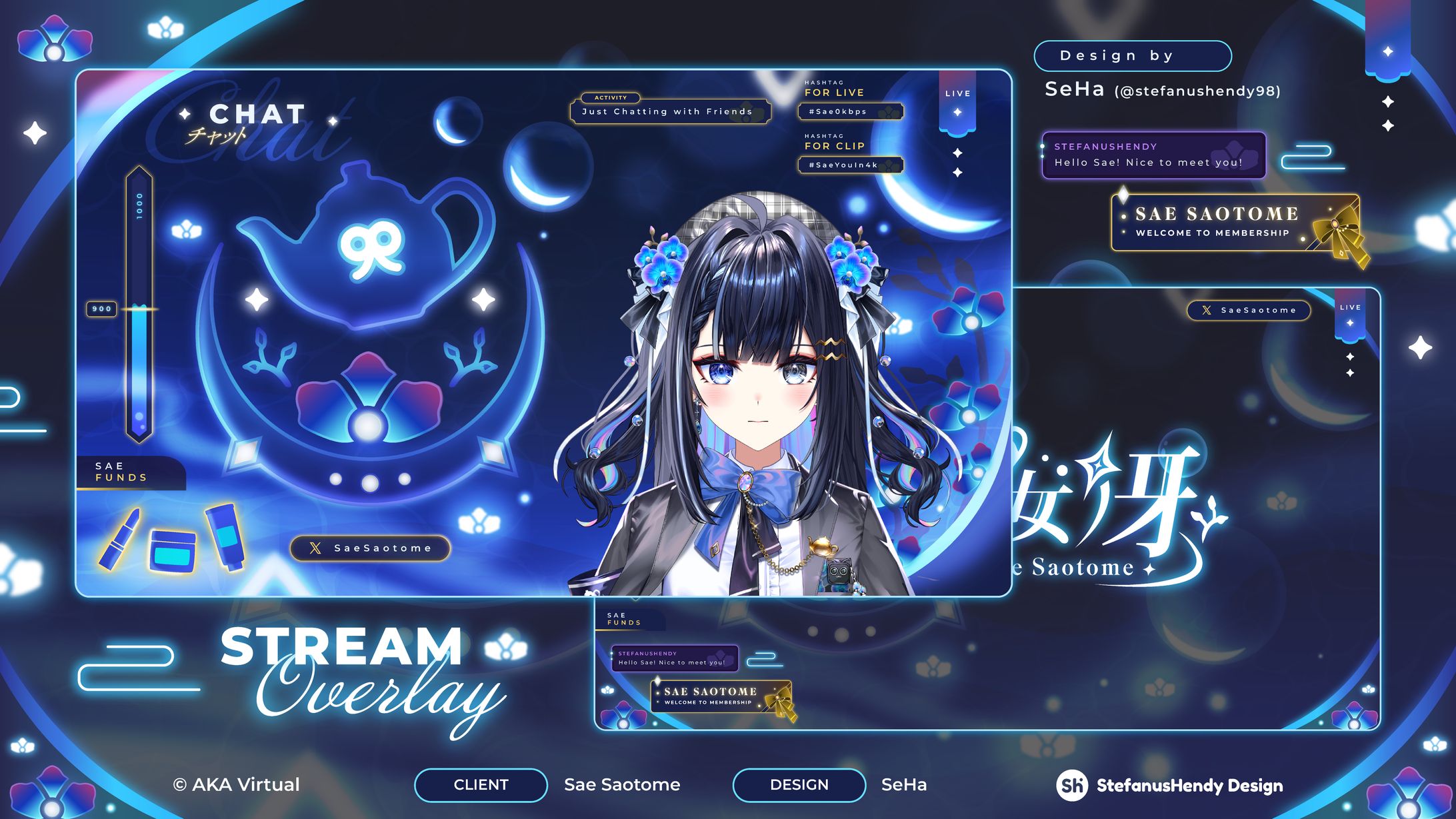 Sae Saotome [AKA Virtual EN] Stream Overlay-1