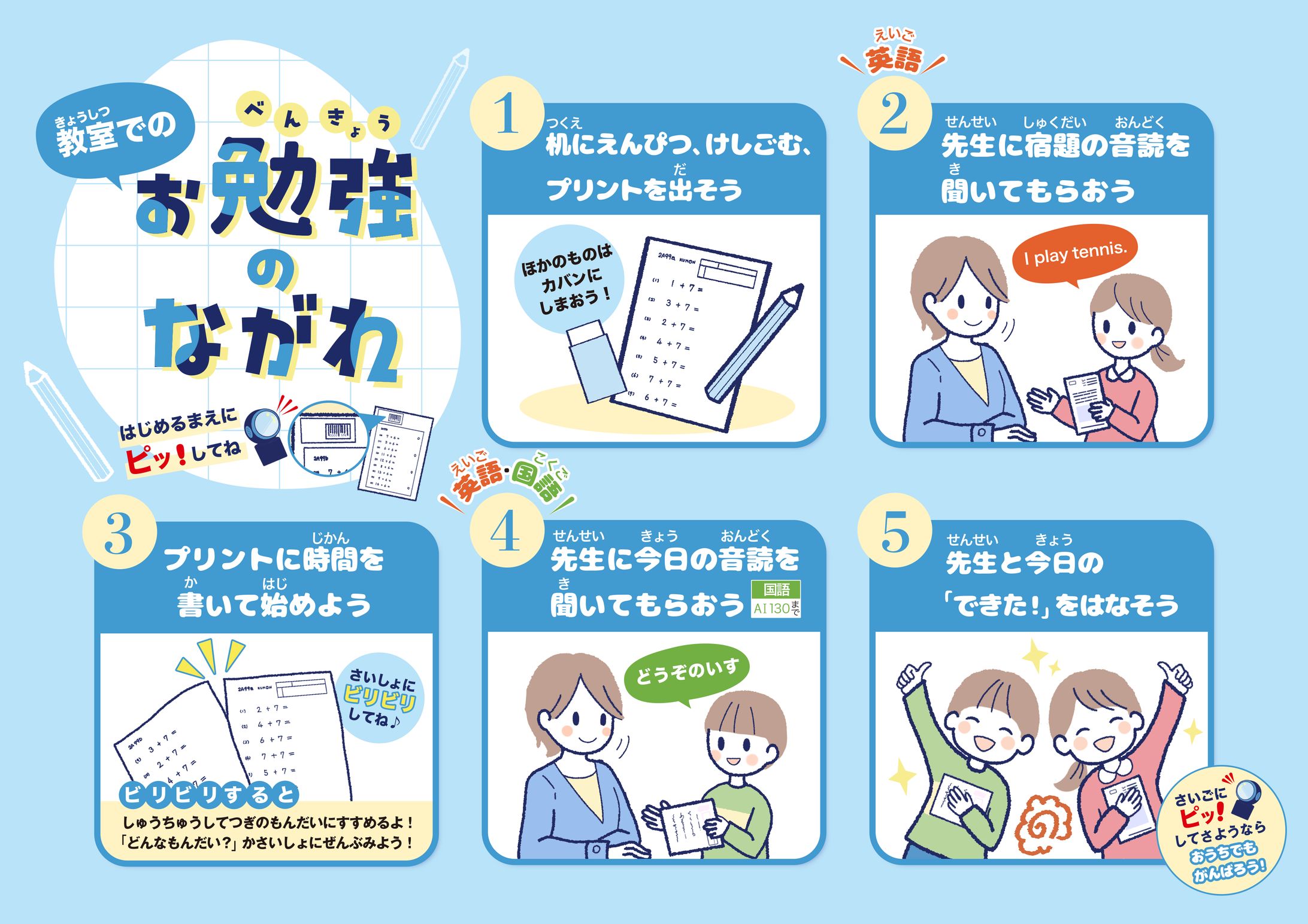 大手フランチャイズ学習教室様_教室内掲示物-1