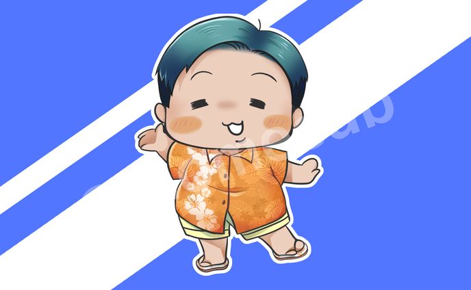キャラクターイラスト、ショート