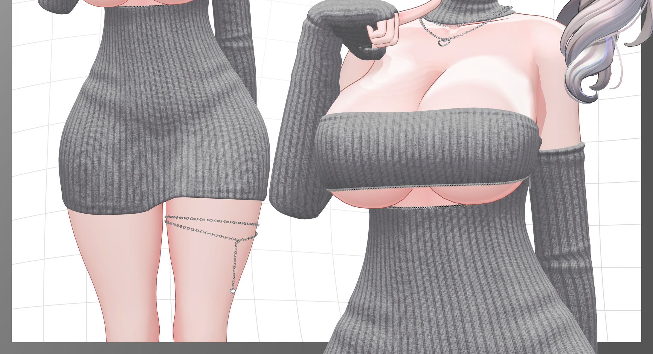 オリジナル3D衣装「DokiDoki knit dress」-1