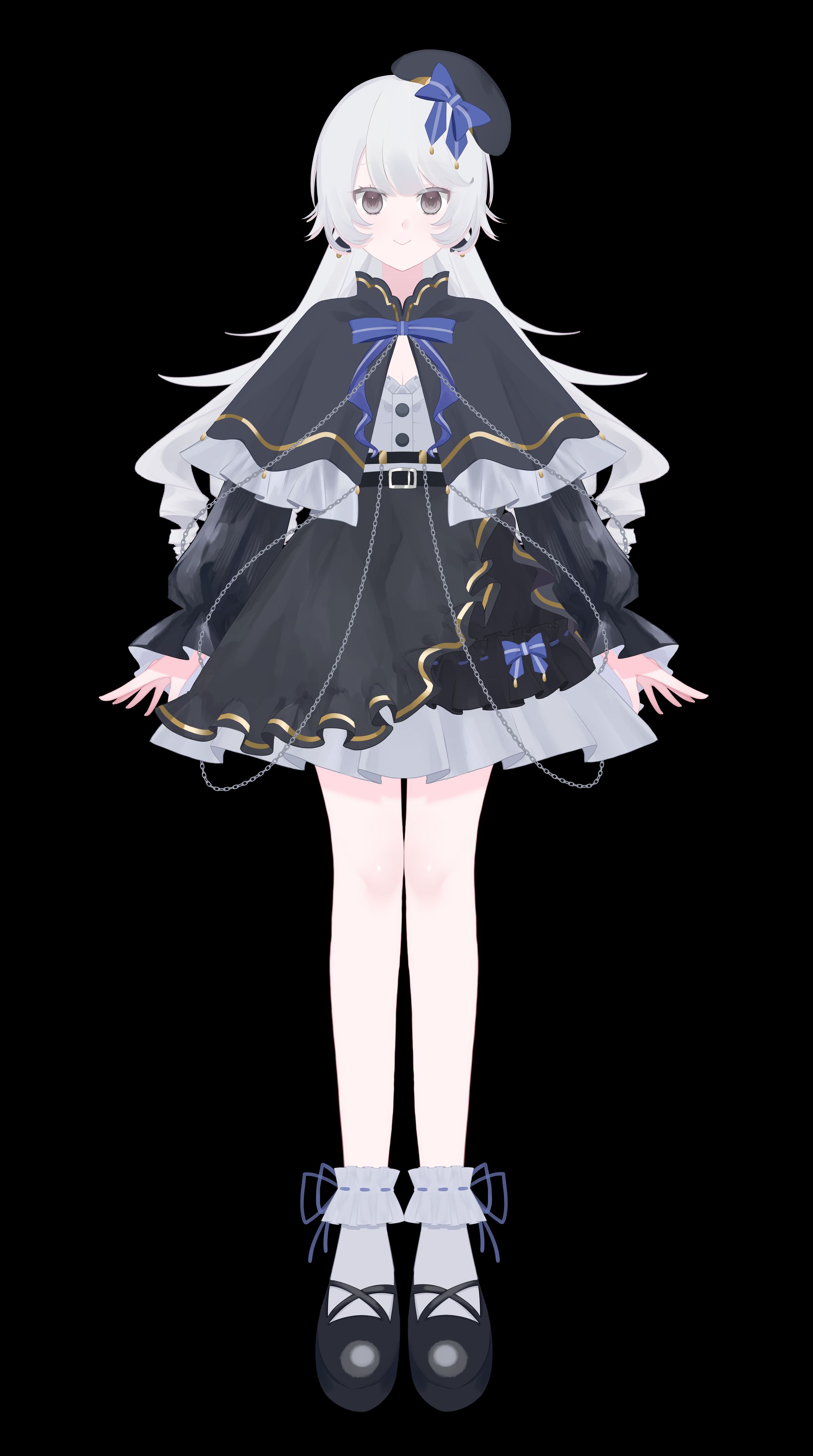 キャラデザ＆イラスト制作 live2d用パーツ分けイラスト -1