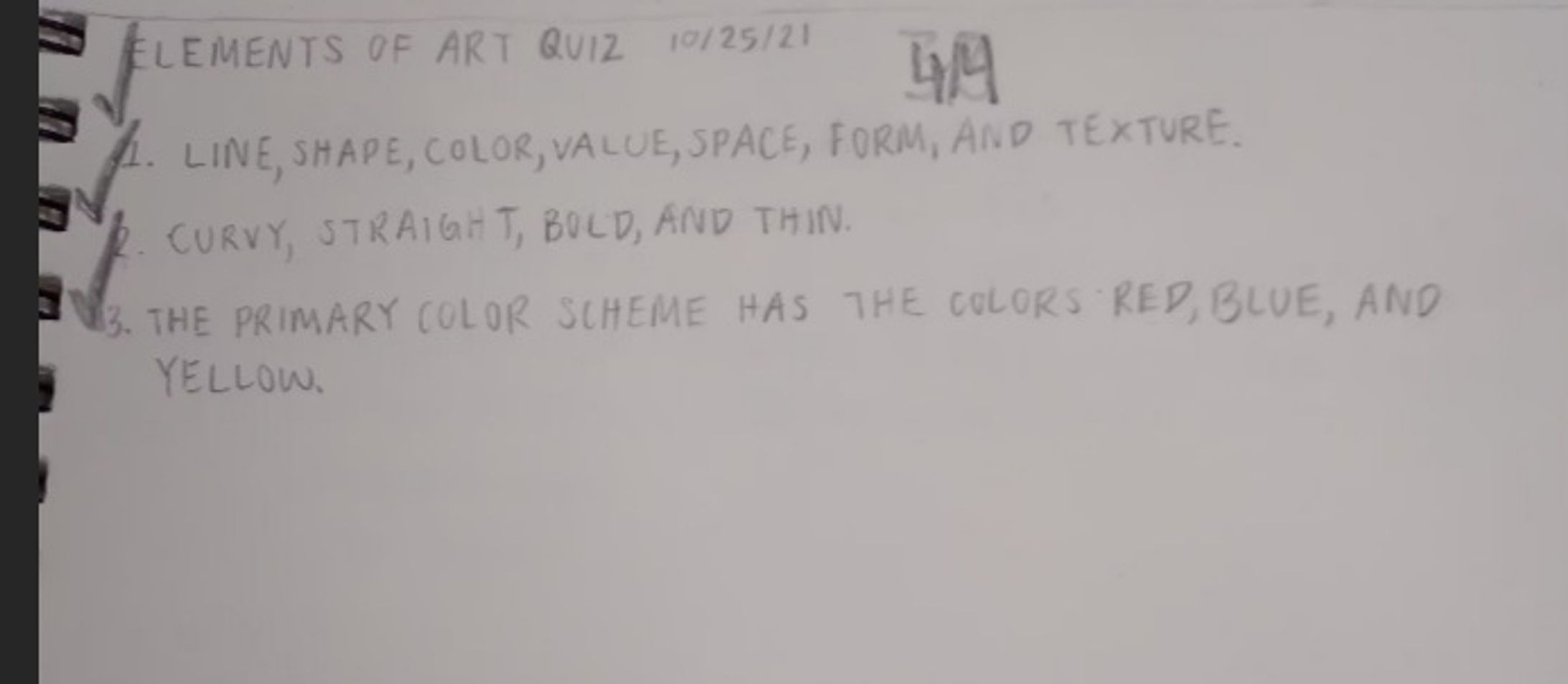 Elements of Art Quiz-1