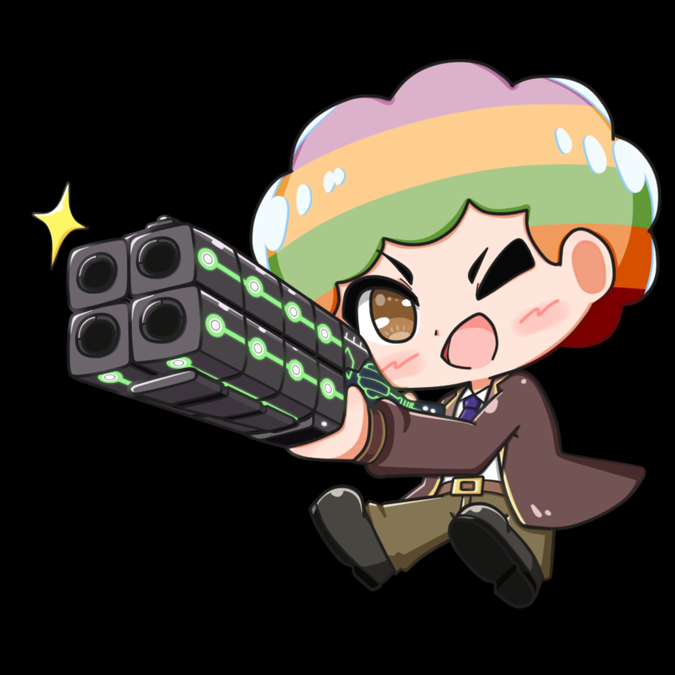 アフロ神2 イラスト(APEX ver)-1
