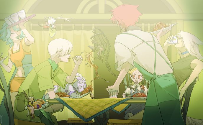 複数人のイラスト