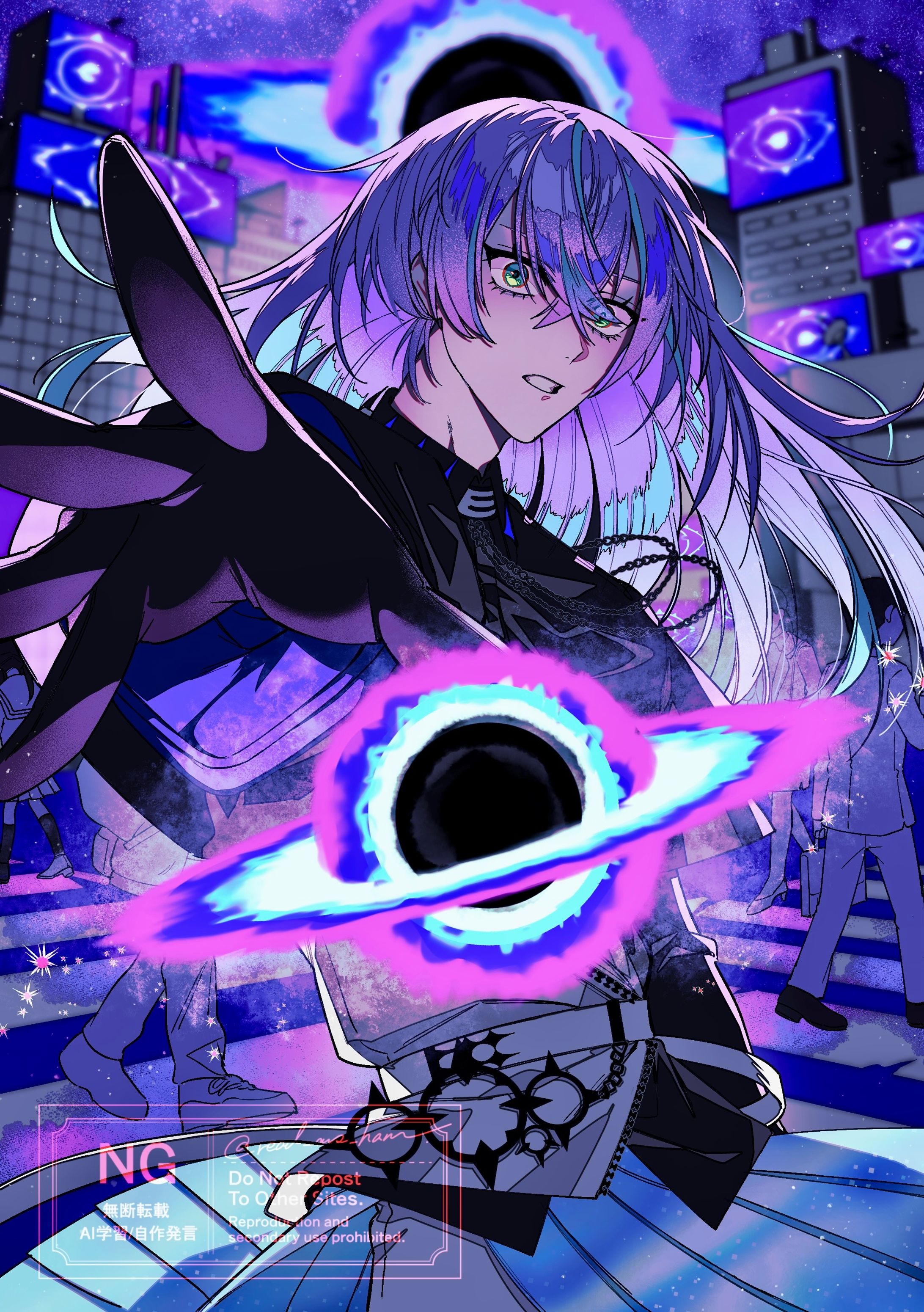Vtuber様のオリジナル曲のファンアート-1