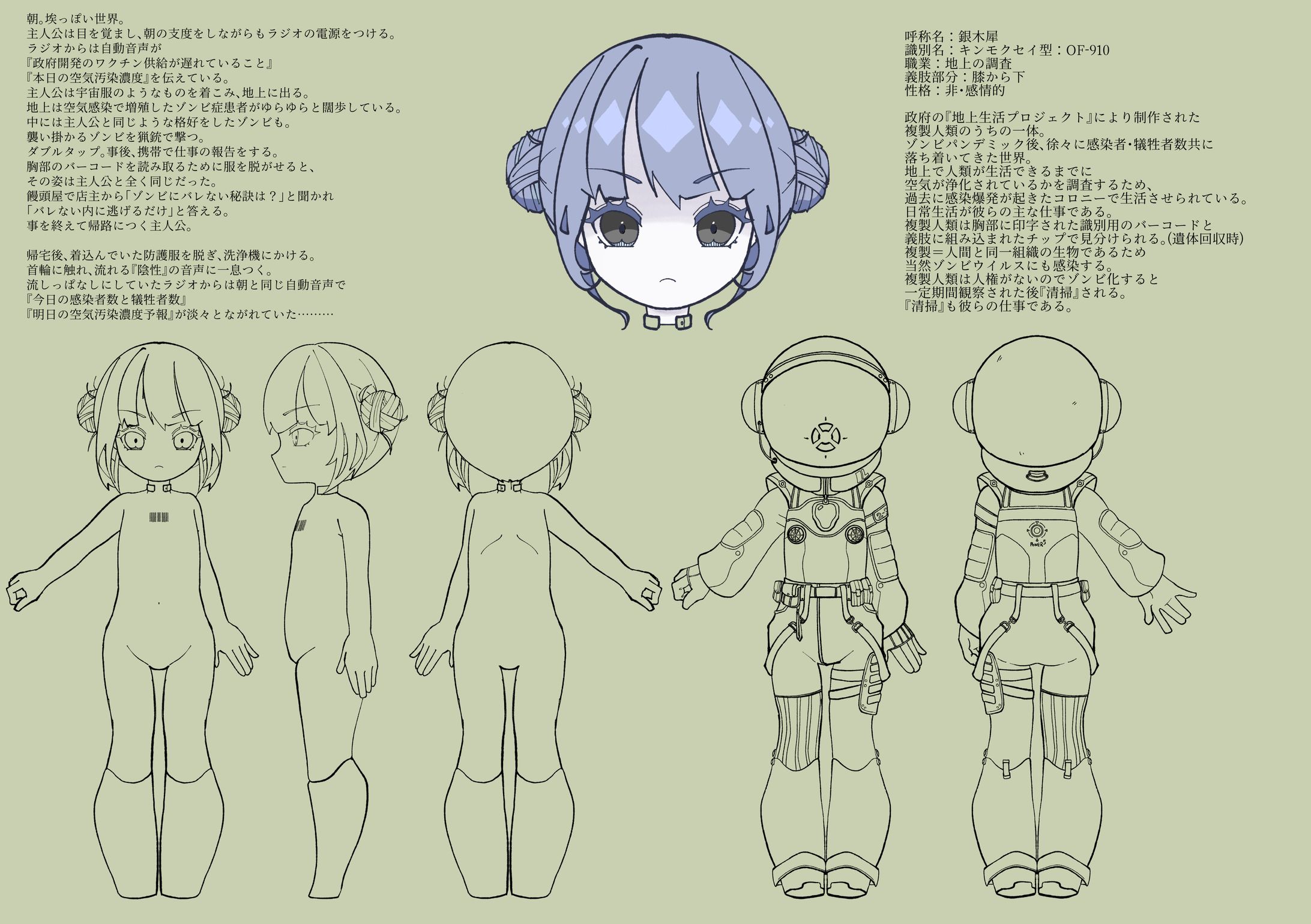 第21回上月クリエイター育成事業応募作品『いつか』本編及びキャラクターデザイン、プロット-1