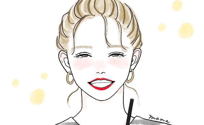 笑顔の女性