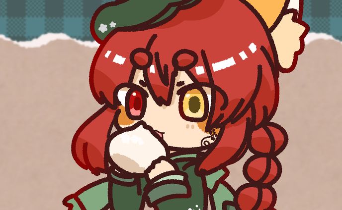 秋服自キャライラスト