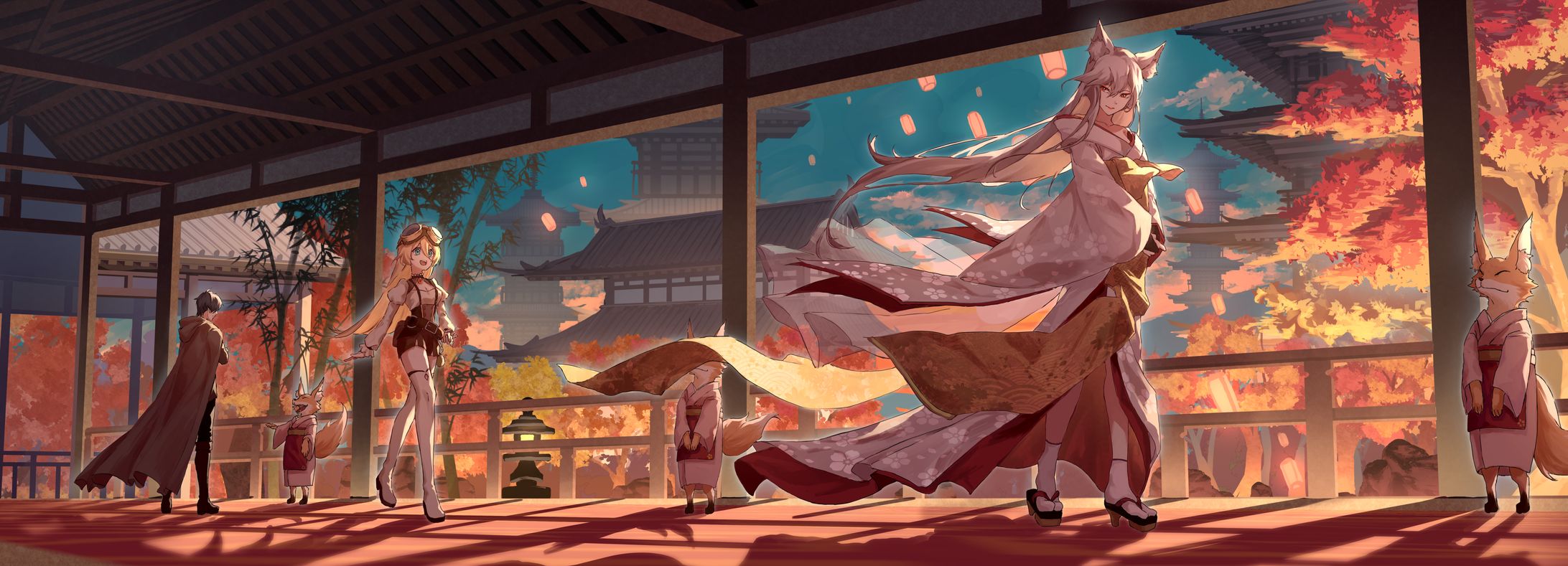 pixiv高校生イラストコンテスト2022・ワコム賞受賞作品「狐の御宿」-1